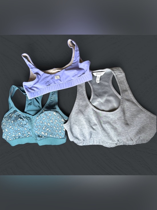 SPANX Other - Vuori, SPANX, Ziya Sports Bra Trio in Gray, Lilac and Teal